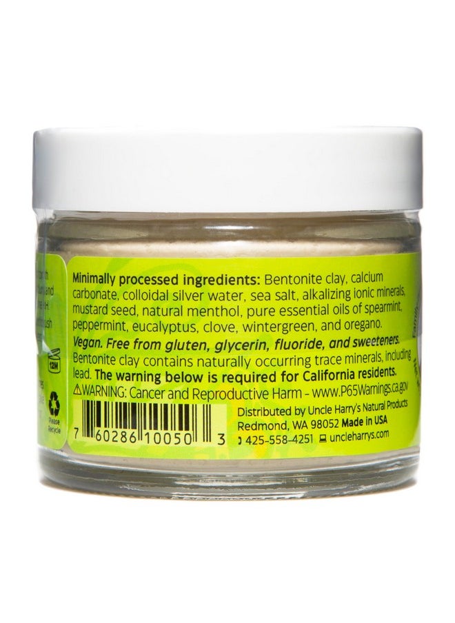 Uncle Harry's Mild Mint Remineralizing Toothpaste | Natural Whitening Toothpaste Freshens Breath & Promotes Enamel | Vegan Fluoride Free Toothpaste