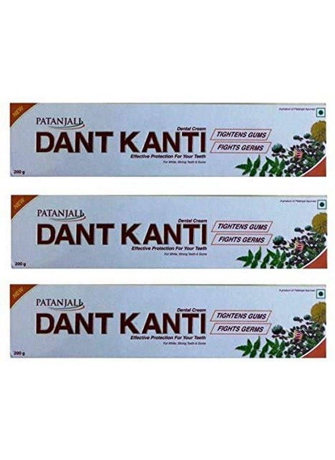 Patanjali Dant Kanti Dental Cream -200g Pack of 3