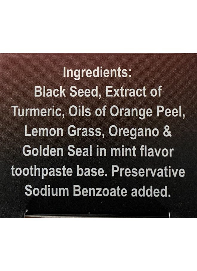Organic Black Seed Essential Toothpaste 5 in 1 100% Fluoride Free & Vegetable Base for Seneitive Teeth.