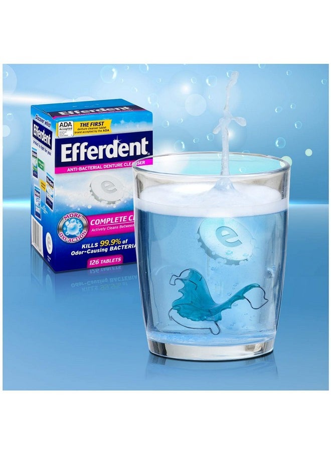 Efferdent Anti-Bacterial Denture Cleanser-126 Count