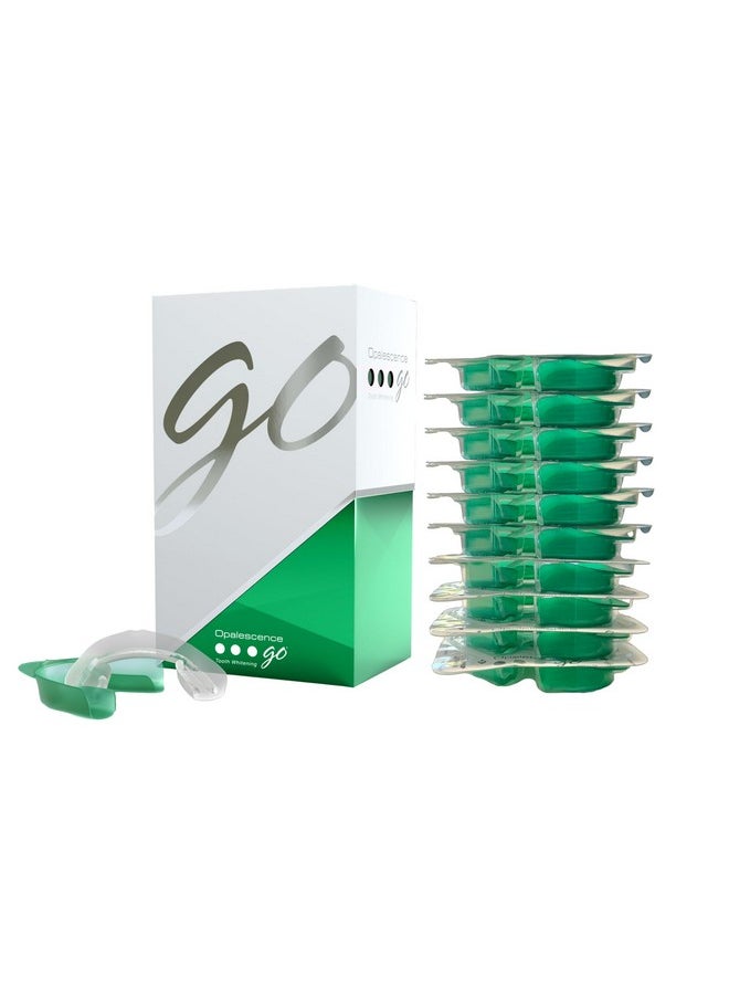 Opalescence Go 10% - Prefilled Teeth Whitening Trays Kit (10 Treatments) - 10% Hydrogen Peroxide - Mint Made by Ultradent Products. Go Teeth Whitening Kit -Mint- GO10-5193-1
