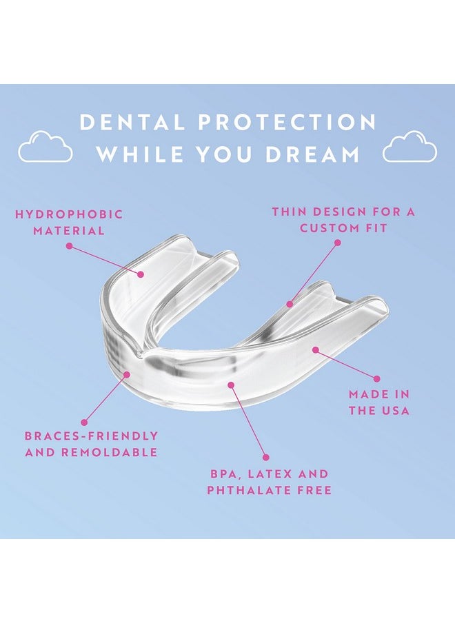 Protect The Crown Night Guard 2 Pack - Mouthguard for Teeth Grinding & Clenching, Professional Mouth Guard for Light and Heavy Grinding (Clear)