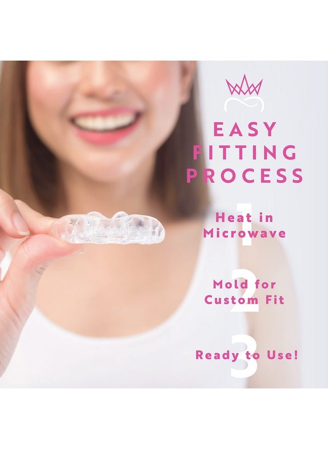 Protect The Crown Night Guard 2 Pack - Mouthguard for Teeth Grinding & Clenching, Professional Mouth Guard for Light and Heavy Grinding (Clear)