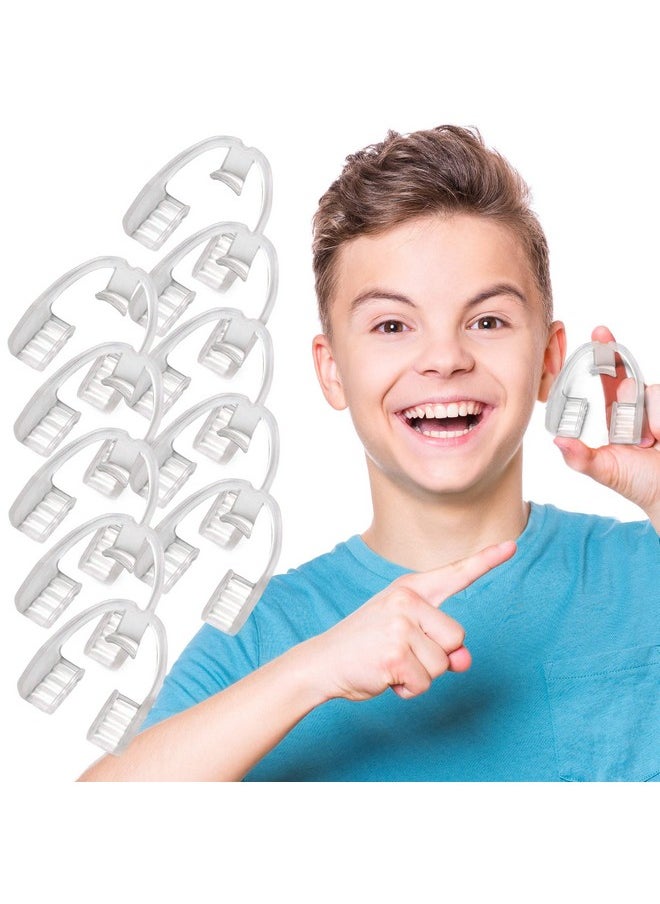 Alayna Kids Mouth Guard for Grinding Teeth - 10 PK Night Guard for TMJ Bruxism Teeth Clenching, No Boiling or Molding - for Upper or Lower Jaw - Ready to Use Childrens Dental Guard for Pain Relief