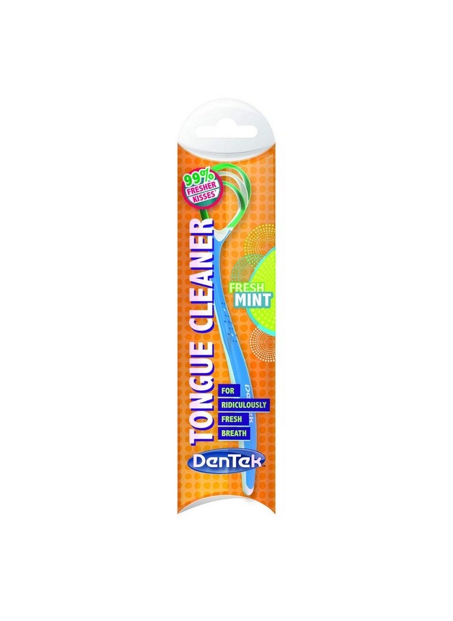 DenTek Fresh Breath Tongue Cleaner, 1 Count. (Pack of 2)