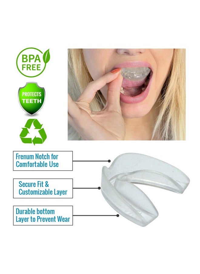 ProDental Thin and Trim Mouth Guard for Grinding Teeth - 3 Pack, Made in USA, Night Guard for Bruxism - Teeth Clenching, Use as Customizable Teeth Whitening Tray