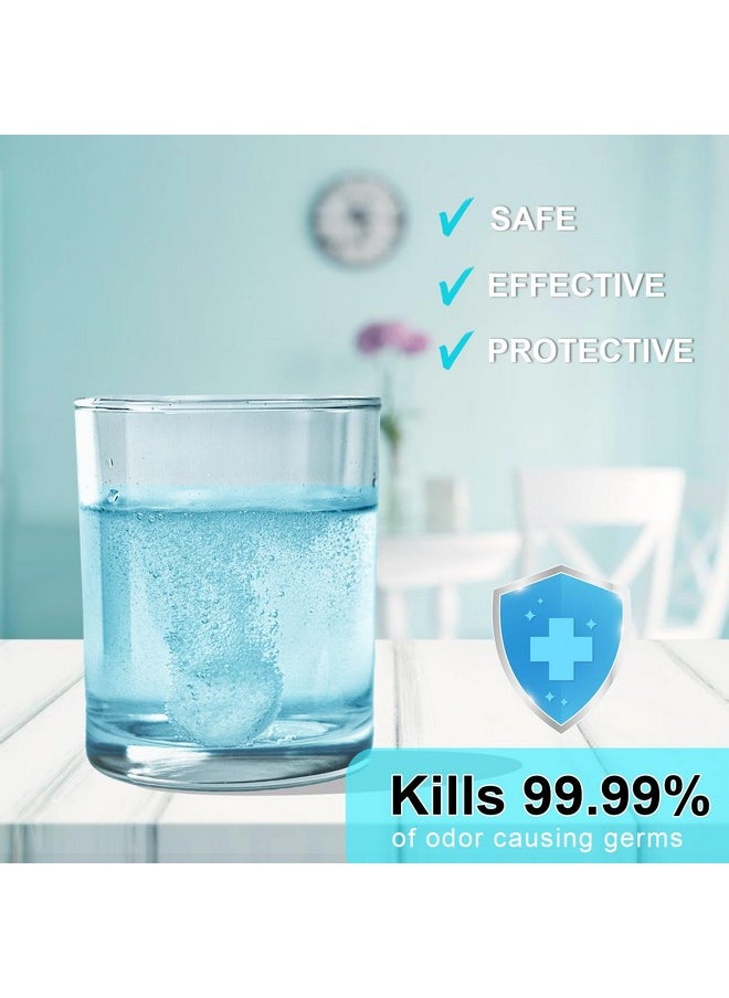 MySmile Retainer Cleaner with 120 Denture Cleaning Tablets, Quickly Remove Odors, Discoloration Stains & Plaque from Aligner, Mouth Guard, Night Guard and More Dental Appliances (Mint Flavor)