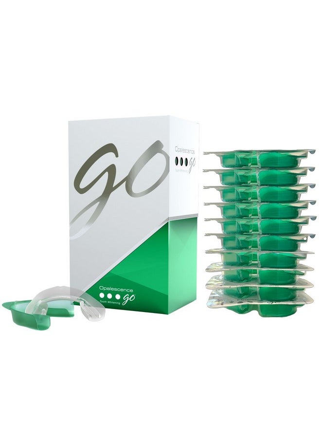 Opalescence Go 15- Prefilled Teeth Whitening Trays - 15% Hydrogen Peroxide - (10 Treatments) Made by Ultradent Products. Teeth Whitening Kit -Mint - 5194-1