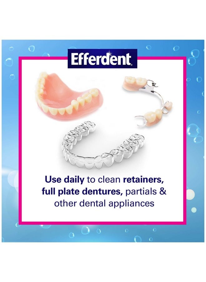 Efferdent Denture Cleanser Tablets, Complete Clean, Tablets, Multicolor, 252 Count