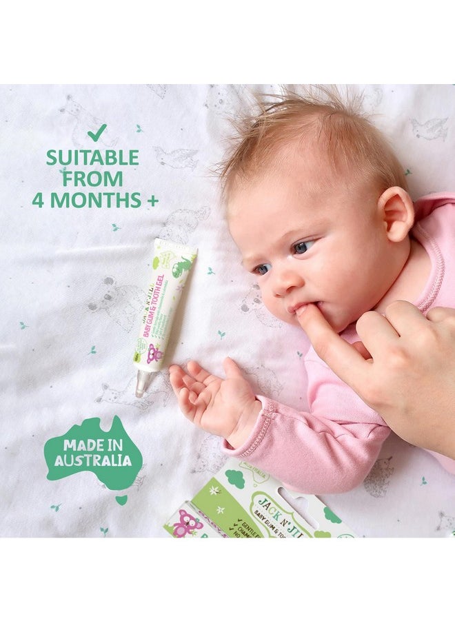 Jack N' Jill Baby Gum and Tooth Gel - Natural Teething Relief, Gentle Formula with Chamomile and Calendula, No Added Sugars or Colors, Suitable for 4 Months and Up - 15g (3 Pack)