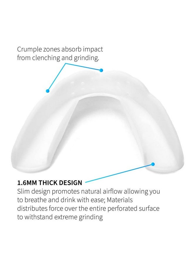 SOVA 3D Night Guard - 2.0mm Thin - Custom-Molded Fit - Protects Against Nighttime Teeth Grinding & Clenching - Odor & Taste Free - Remoldable Up to 20 Times - Non Toxic