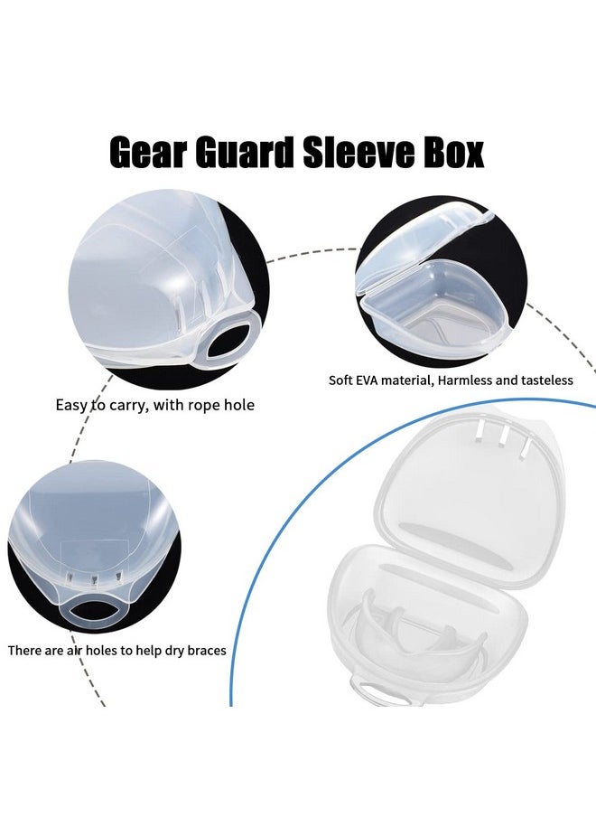 Mouth Guard for Grinding Teeth, Dental Guard, 2 Sizes 4 Pieces, Stops Bruxism Night Guard, Clenching Mouthguard