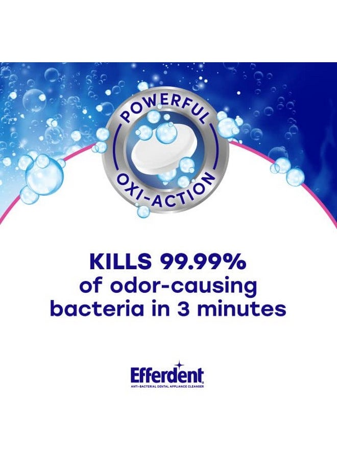 Efferdent Denture Cleanser Tablets, Complete Clean, Cleanser for Retainer and Dental Appliances, 44 Count, (Pack of 2)