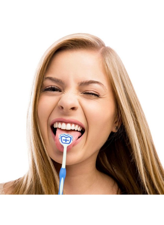 Tongue Brush, Tongue Scraper, Tongue Cleaner, Tongue Scraper Brush, Tongue Cleaner Brush, Tongue Brushes Helps Fight Bad Breath, 3 Tongue Scrapers, 3 Pack (Blue & Green & Red)