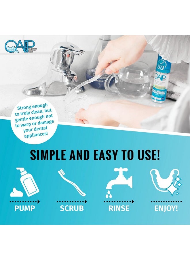 Orthodontic Cleaner by OAP Cleaner | Retainer Cleaner, Denture Cleaner, and Mouth Guard Cleaner | 60 Second Foam Cleanser | Paraben, Sulfate and Triclosan Free | 44.3 mL, 3 Bottles