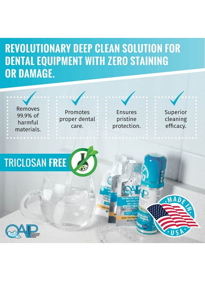 Orthodontic Cleaner by OAP Cleaner | Retainer Cleaner, Denture Cleaner, and Mouth Guard Cleaner | 60 Second Foam Cleanser | Paraben, Sulfate and Triclosan Free | 44.3 mL, 3 Bottles