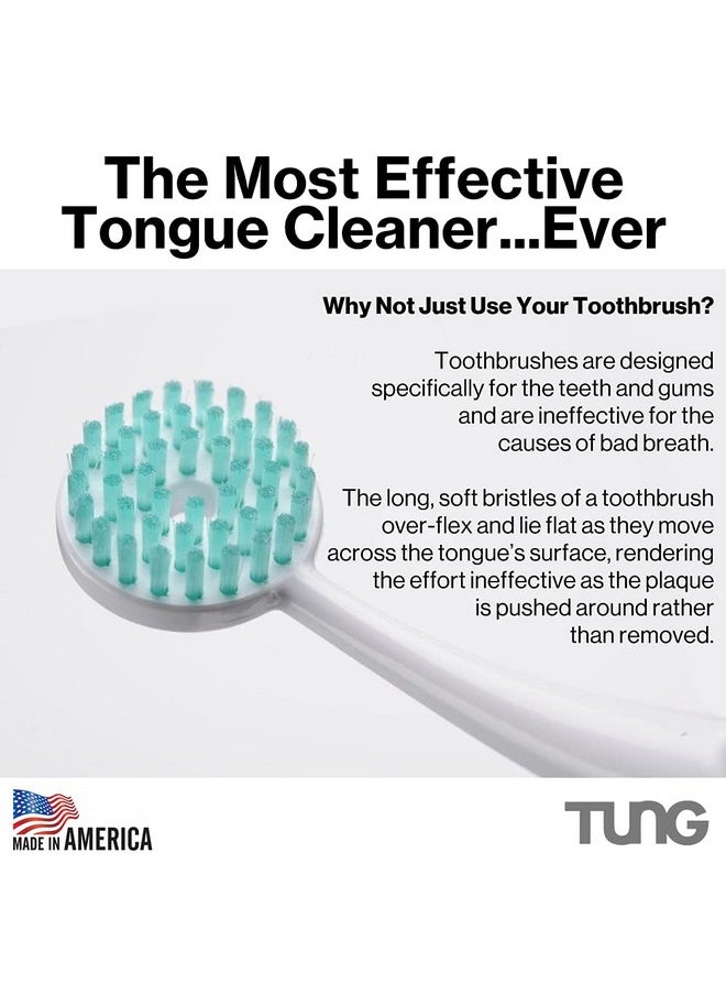 Peak Essentials | The Original TUNG Brush Kits |Tongue Cleaner | Odor Eliminator | Fight Bad Breath | Fresh Mint | BPA Free | Made in America | (1 Count)