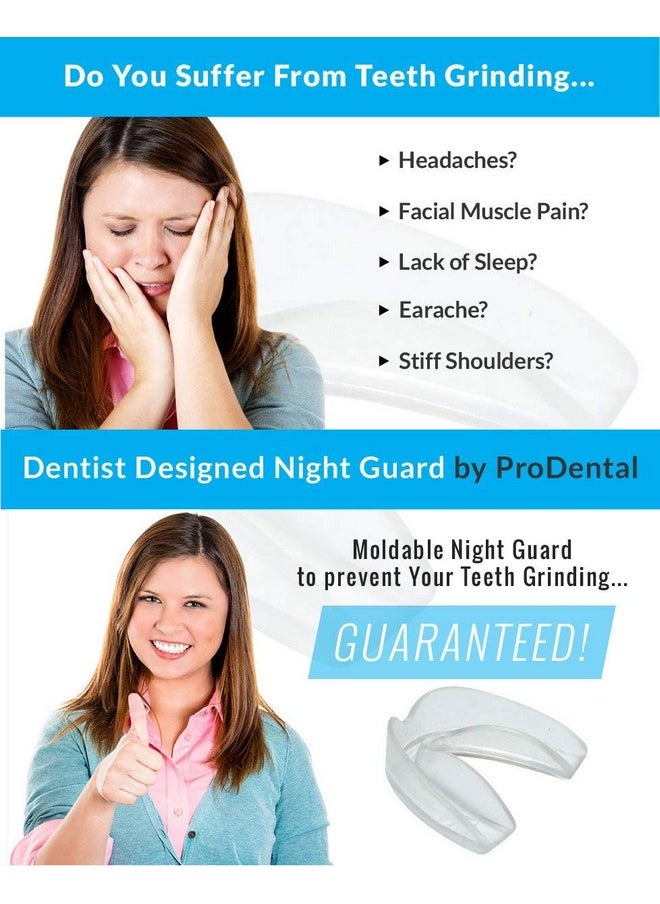 Professional Mouth Guard for Grinding Teeth - 6 Customizable Dental Guards - 2 Sizes, USA Made, BPA Free, Eliminate Bruxism, Teeth Clenching, Also for Sports & Teeth Whitening