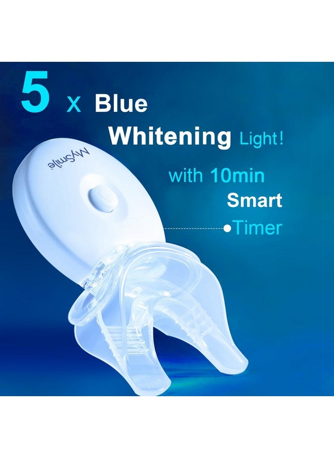 MySmile Teeth Whitening Light with Mouth Trays- 5LED Powerful Accelerator Light Integrated with Smart Timer and Long Lasting Batteries(Teeth Whitening Gel Not Included)