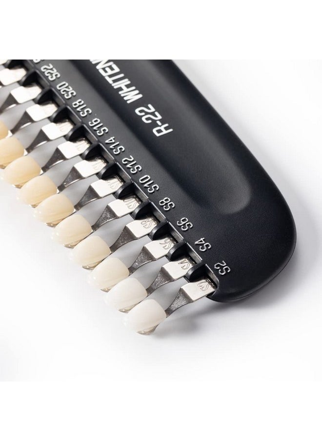 Professional 3D R-22 Dental Tooth Teeth Whitening Shade Guide for Dentist Tracking Teeth Whitening Course, Tooth Shade Guide with 22 Colors