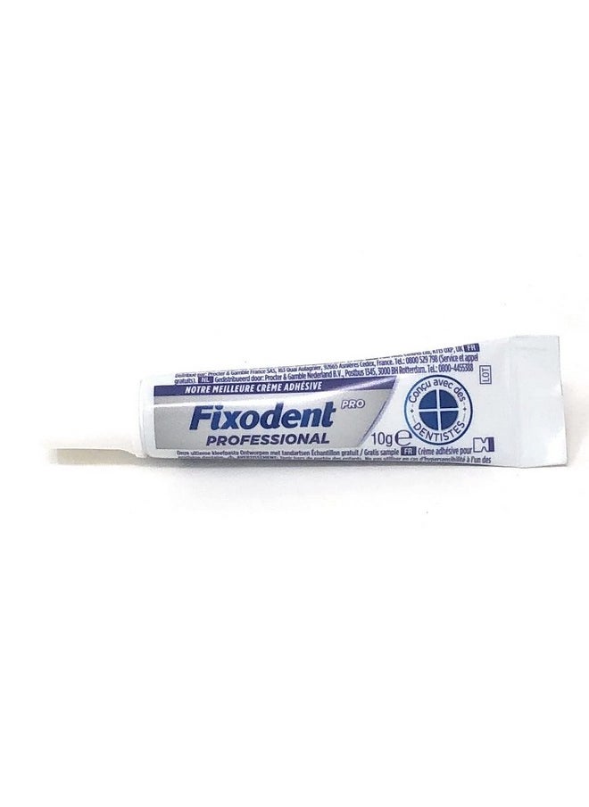 Fixodent Professional Denture Adhesive Cream 10g, Travel Size (Pack of 10)