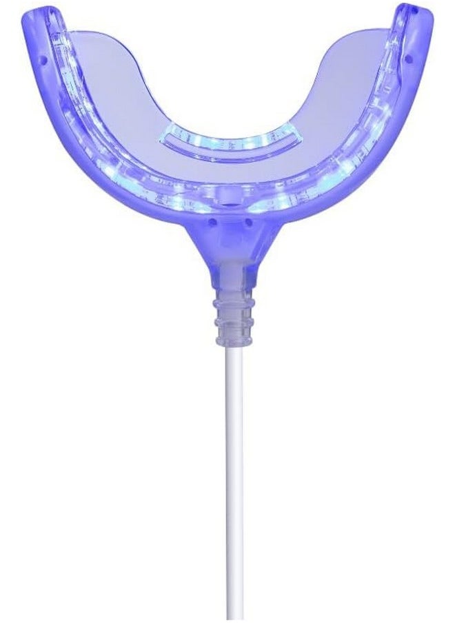 Teeth Whitening Accelerator Light, 32x Blue LED Light Mouth Tray Teeth Whitening Enhancer Light Trays Connected with iPhone/Android/USB for Home Use