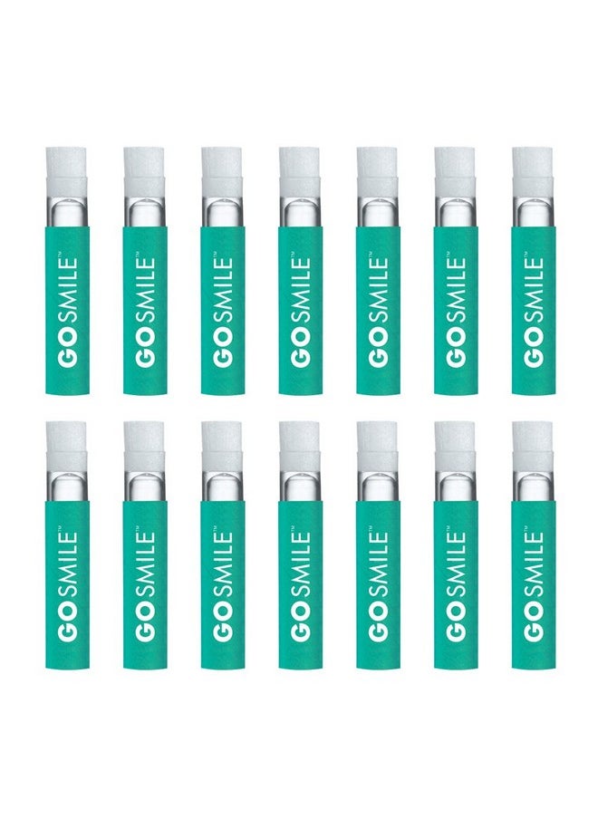 GO SMILE Teeth Whitening Stain Erasers, (14 single-use, applicators), On-The-Go Instant Teeth Cleaning, removes coffee, red wine and tea residue from teeth before stains set in, Mint flavored