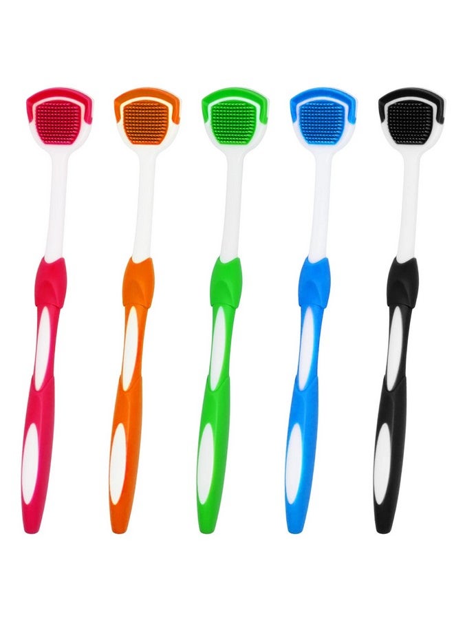 Tongue Brush, Tongue Scraper, Tongue Cleaner, Tongue Scraper Brush, Tongue Scraper Cleaner, Tongue Brushes, Helps Fight Bad Breath, 5 Tongue Scrapers, 5 Pack