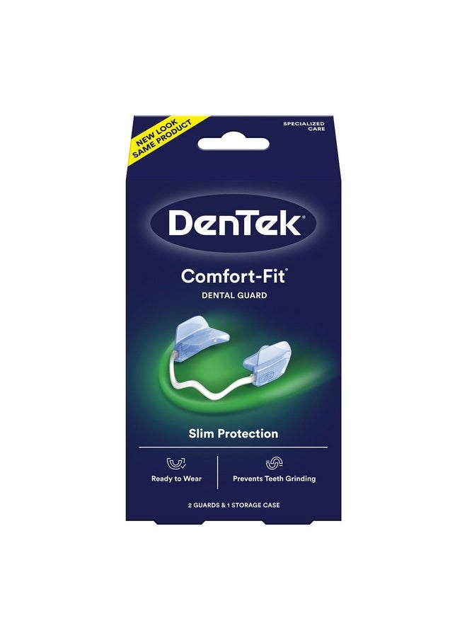 DenTek Comfort-Fit Dental Guard For Nighttime Teeth Grinding, Comfort-Fit Guard, 2 count(Pack of 1)