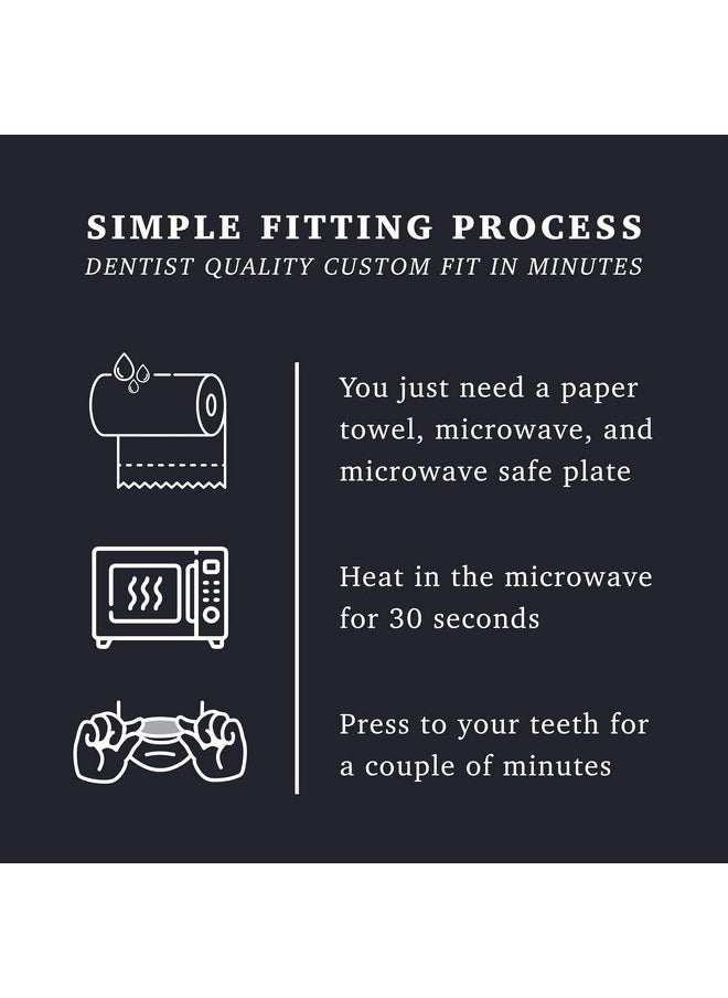 Resolve Night Guard - Custom-Fit Professional Mouth Guard for Nighttime Teeth Grinding and Clenching, Relieve Tooth Pain at Night with 2-Pack Night Guard (Silver)