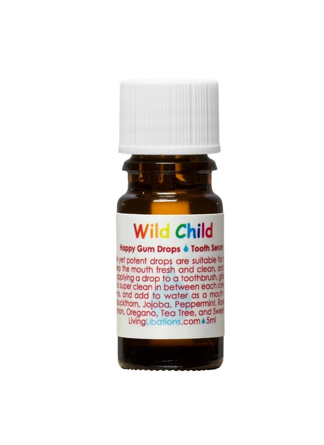 Living Libations - Organic Wild Child Happy Gum Drops | Natural, Plant-Based, Clean Beauty (.17 oz | 5 ml)