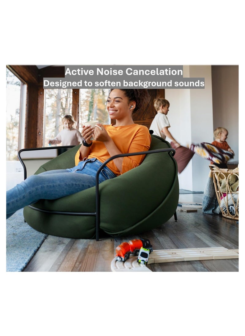 MRA Earbuds, 45 Hour Battery, 13mm Drivers for Deep Bass, Waterproof, 5.4 Bluetooth Connection, Noise-Cancelling, Tap-to-Control, Battery Status Indicator, Premium Earphones for Music/Calls