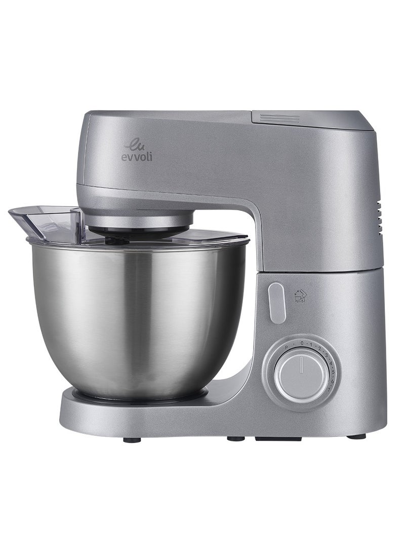 Stand Mixer, 6.5L Bowl Capacity, SUS Beater, Dough Hook, Multi Speed Control, Anti-Splash Guard, Dish Washer Safe 6.5 L 1200 W EVKA-KM65S Silver