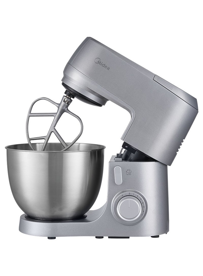 Stand Mixer, 6.5L Bowl Capacity, SUS Beater, Dough Hook, Multi Speed Control, Anti-Splash Guard, Dish Washer Safe 6.5 L 1200 W EVKA-KM65S Silver