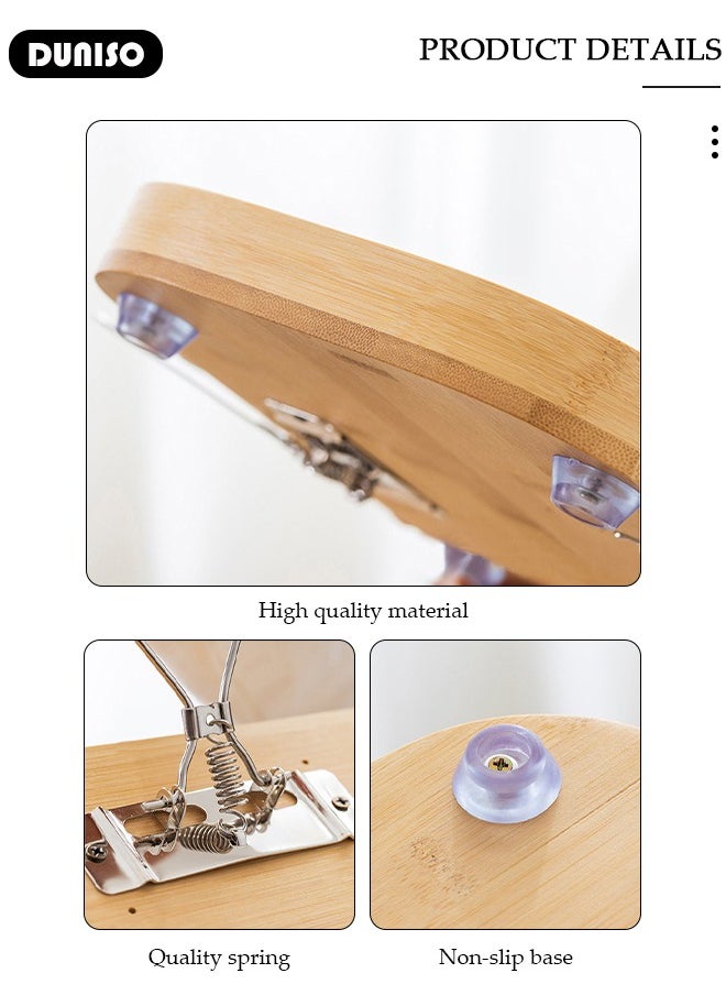 Bamboo Trayble Couch Arm Table,Clip On Tray Sofa Table for Couches, Rectangle Wooden Tray,Multipurpose Trays for Breakfast, Coffee Table/Butler & More ,Light & Sturdy Wood Tray Foldable Armrest Tray Table for Eating and Drink