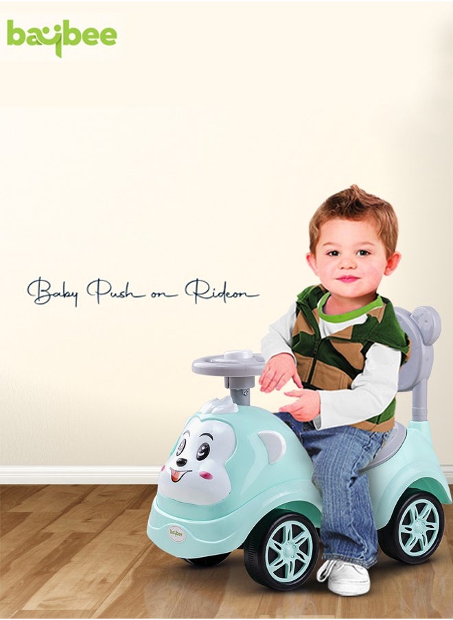 Rio Ride on Baby Car for Kids Ride on Push Car with Music Button Kids Car with High Backrest  & Storage Ride on Toy Car Push Ride on Car for Kids Baby Toddlers 1 to 3 Years Boys Girls Green