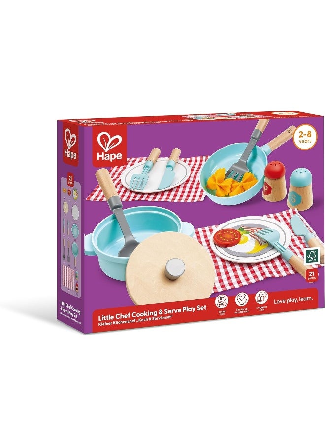 Hape Little Chef Cooking & Serve Playset (21 pieces)