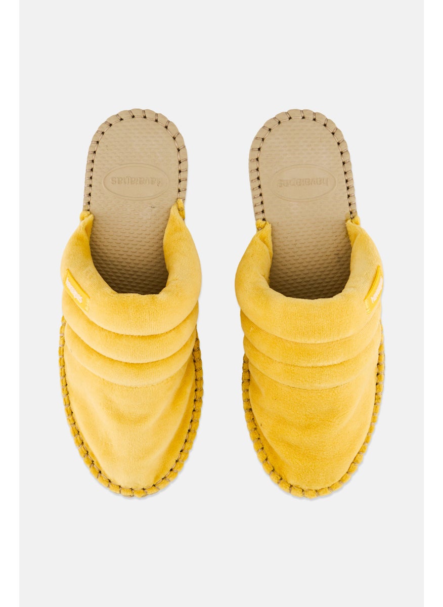 Women Style 2 Quilted Slip On Mule, Mustard