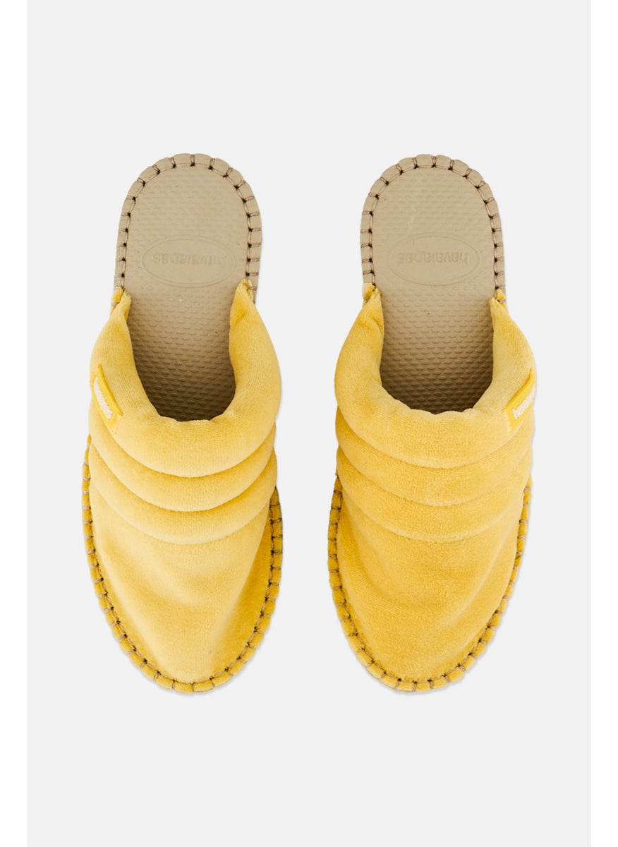 Women Style 2 Gomos Sop On Mules, Yellow