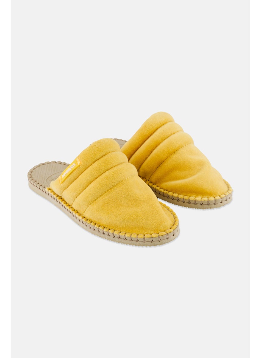 Women Style 2 Gomos Sop On Mules, Yellow