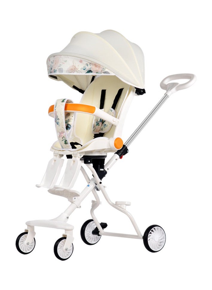 New baby stroller artifact lightweight foldable rotatable with dining tray footrest multifunctional trolley