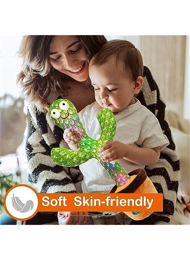 Interactive Dancing Talking Cactus and Crawling Baby Toy Set - Perfect for Fun and Development