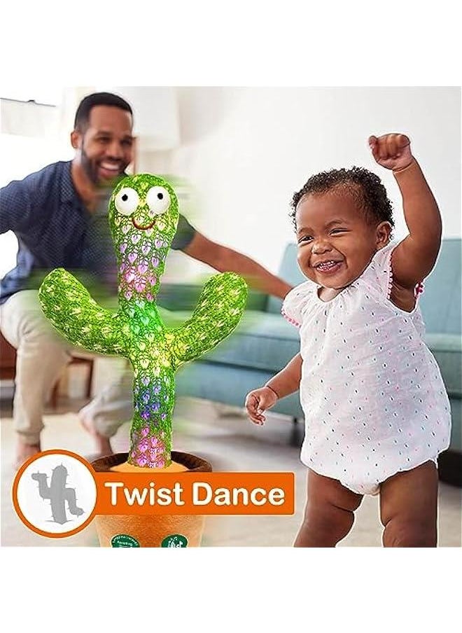 Interactive Dancing Talking Cactus and Crawling Baby Toy Set - Perfect for Fun and Development