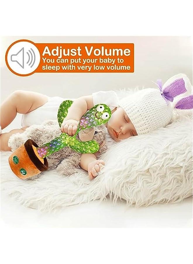 Interactive Dancing Talking Cactus and Crawling Baby Toy Set - Perfect for Fun and Development