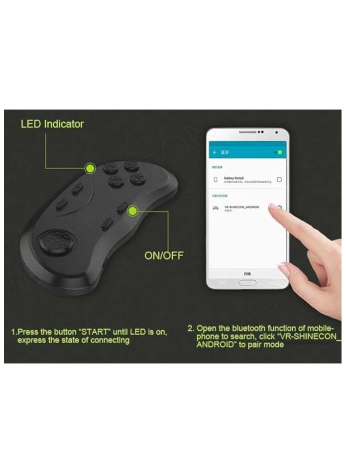 Wireless Gaming Controller – Remote Control Gamepad for VR | Enhanced Precision for a Seamless Gaming Experience | Compatible with Mobile Devices and VR Glasses