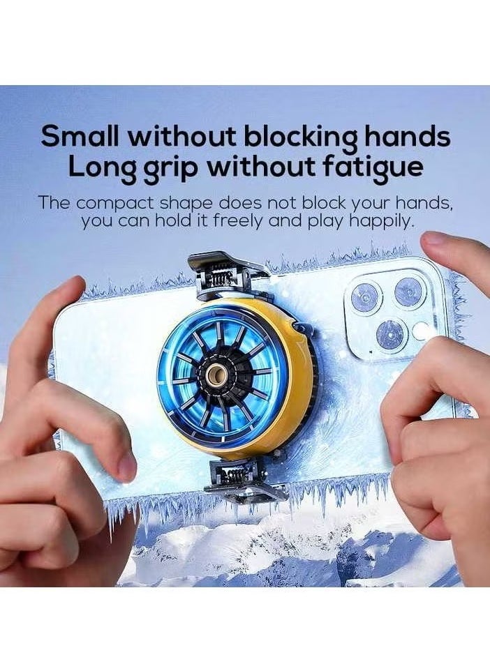 DLA6 Cooling Fan – Cold Wind Handle Fan for PUBG Mobile Gaming – Portable, Rechargeable, Compact Design, Reduces Device Overheating, Enhances Gaming Performance