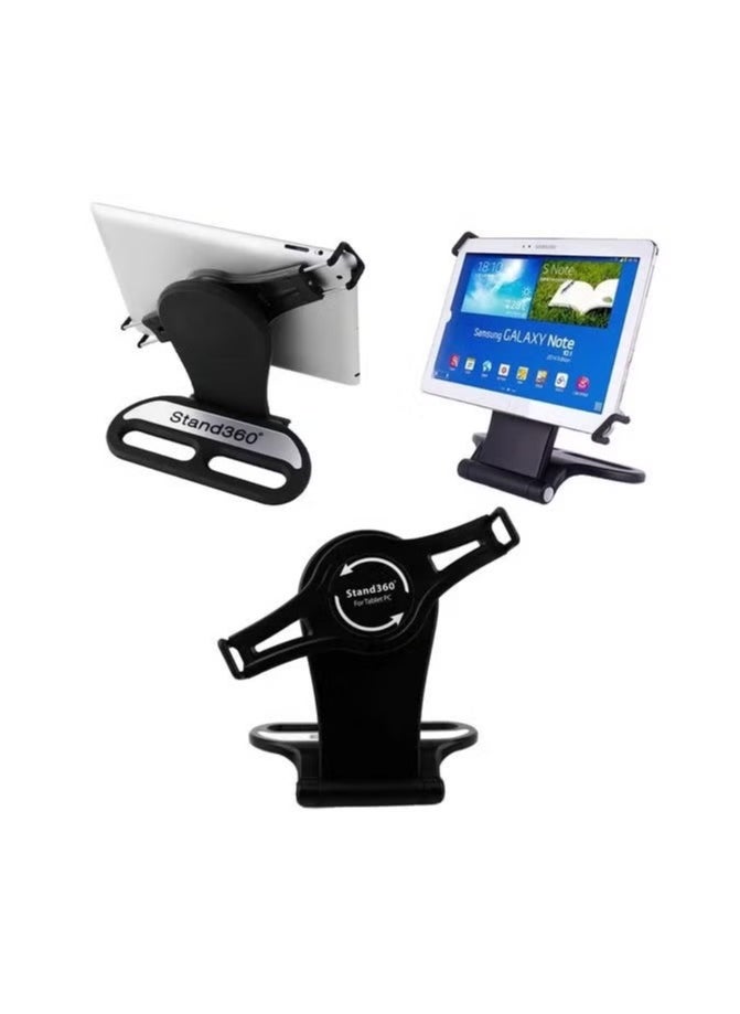 Universal 360 Degree Rotatable Tabletop iPad Stand – Adjustable Holder for Tablets 7-10 Inch, Sturdy, Lightweight, Multi-Angle Viewing, Ideal for Reading, Watching, and Video Calls