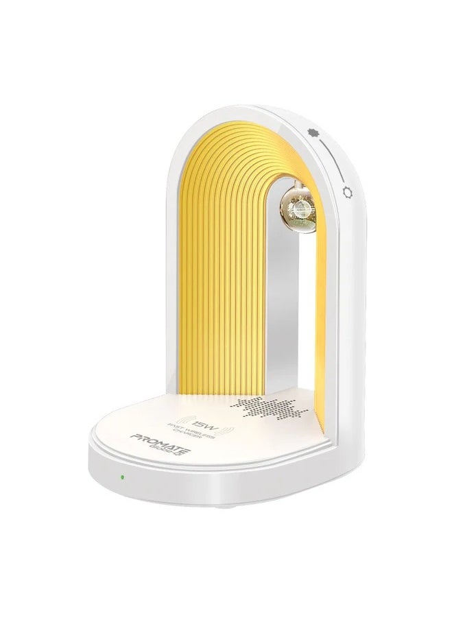 Multi-Functional LED Lamp Bluetooth Speaker with 15W Wireless Charger