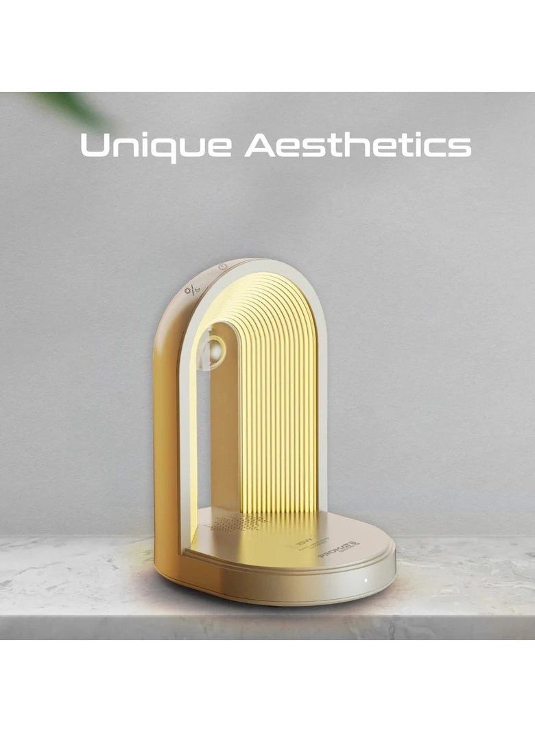 Multi-Functional LED Lamp Bluetooth Speaker with 15W Wireless Charger