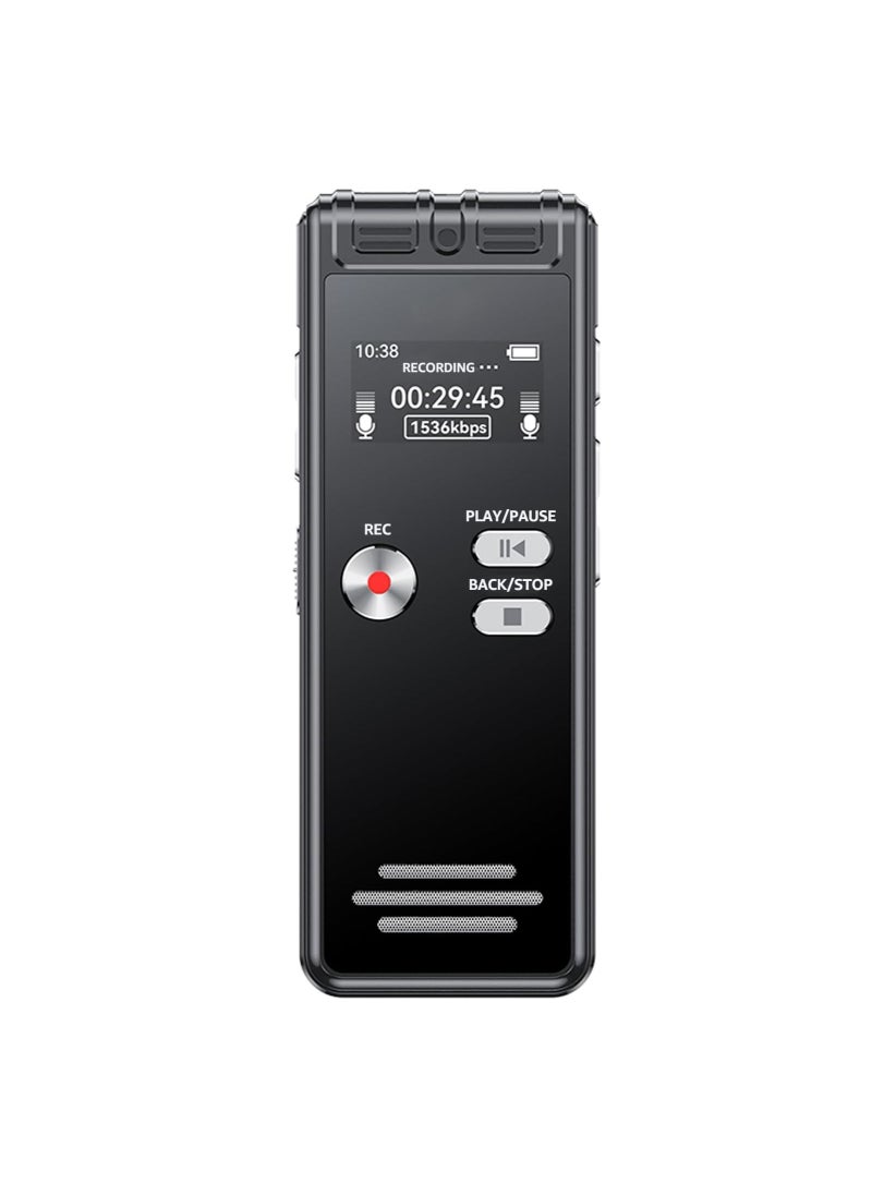 Voice Recorder Device, Audio Recorder With Playback, Compact And Portable MP3 Player With Password Protection, Voice Activated Recorder For Lecture Meetings Class, (1pc, 32GB)